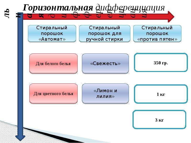 Вертикальная горизонтальная дифференциация