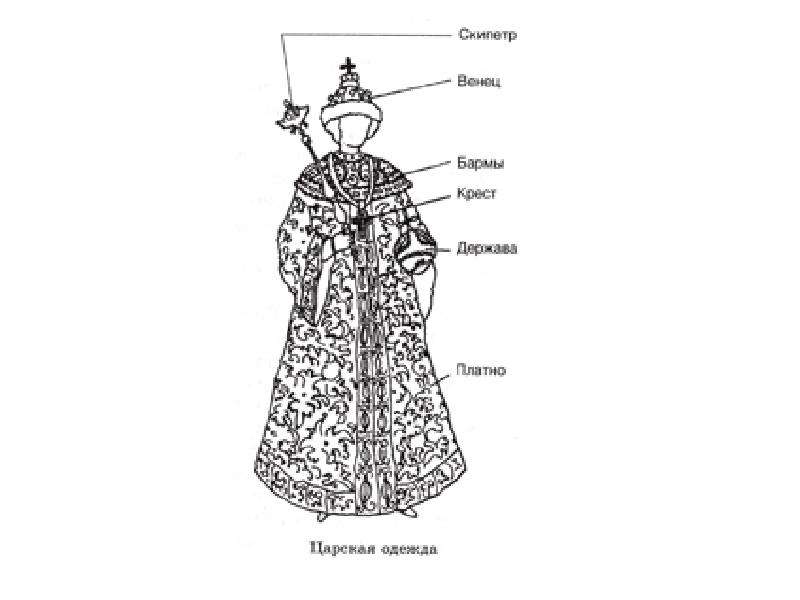 Царский наряд рисунок