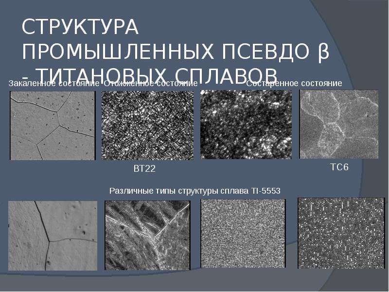 Титановые сплавы презентация