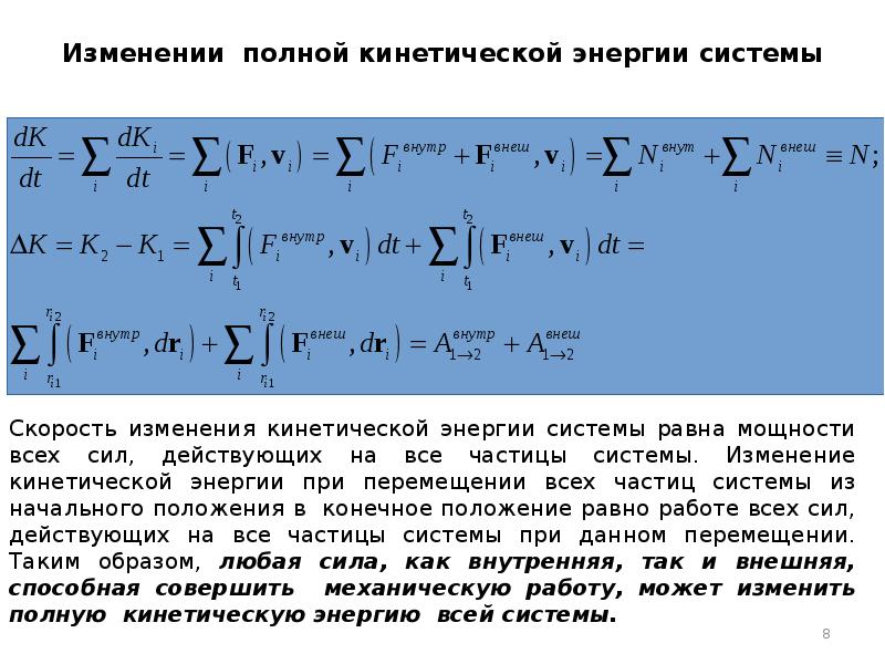 Изменение полной