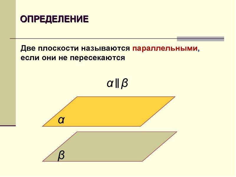 Параллельная плоскость рисунки