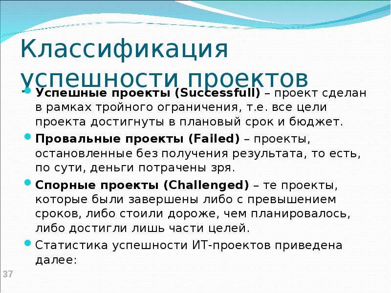 Неуспешные проекты примеры