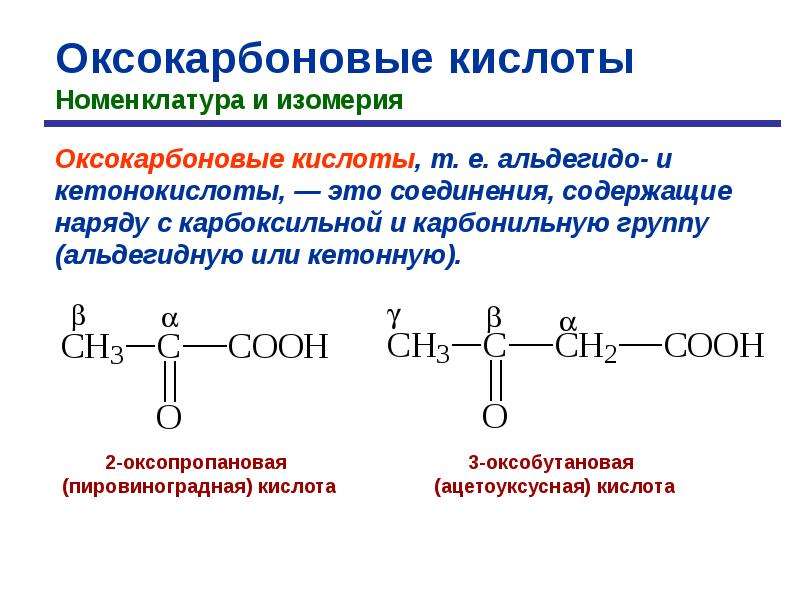 Какая изомерия характерна для карбоновых кислот
