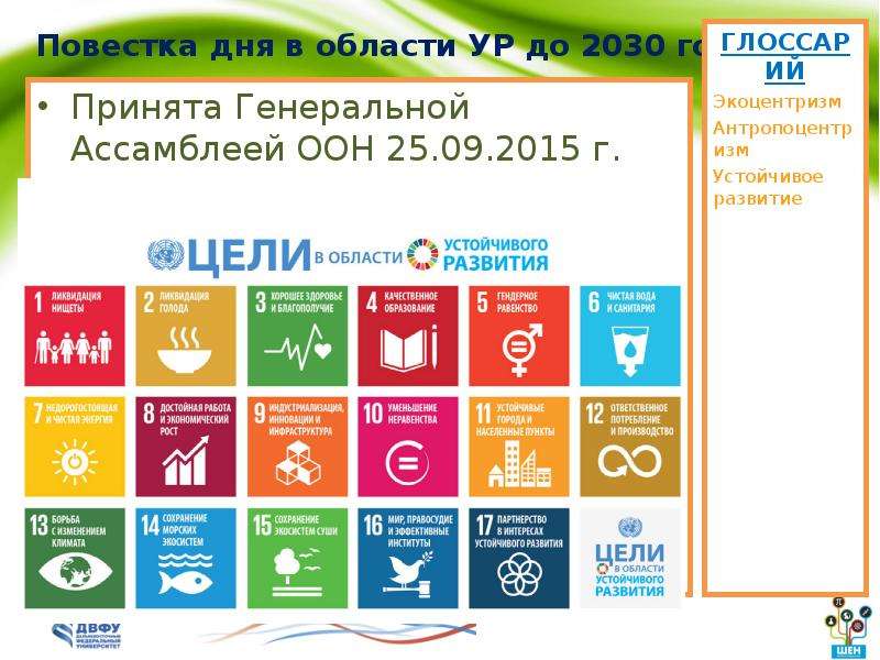 План оон до 2030 года