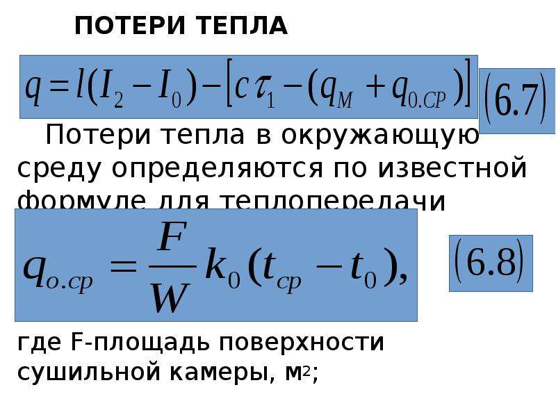 Потери тепла