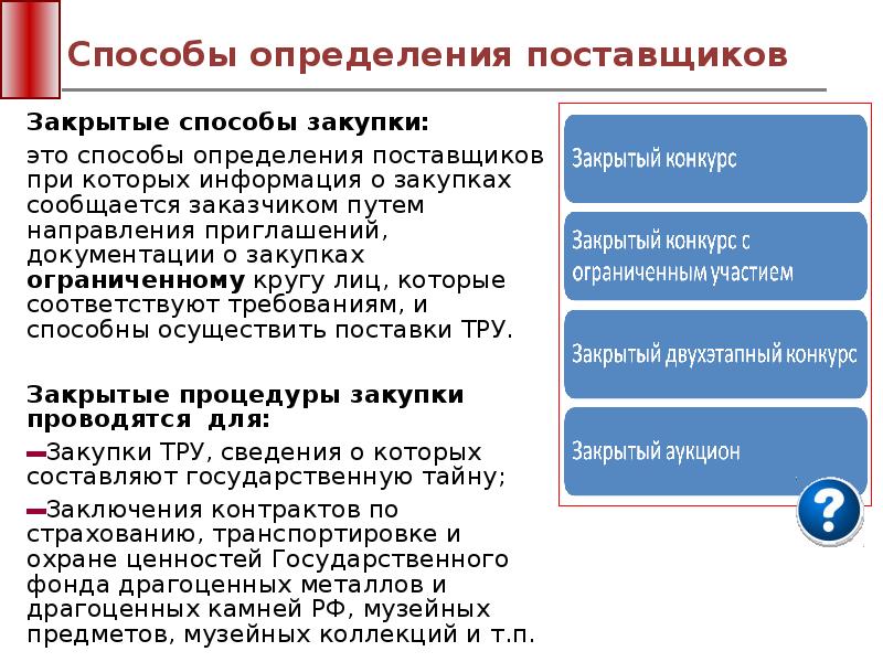 Способ определения поставщика при котором