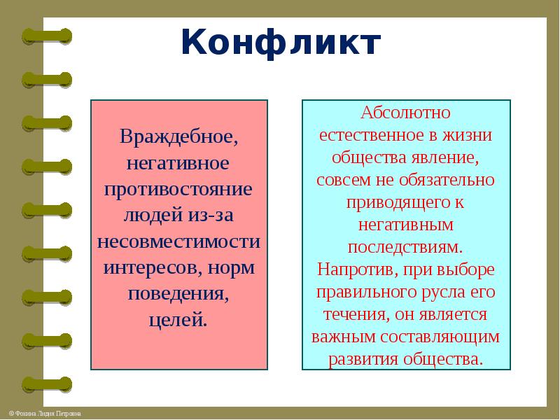 Последствия правовых конфликтов