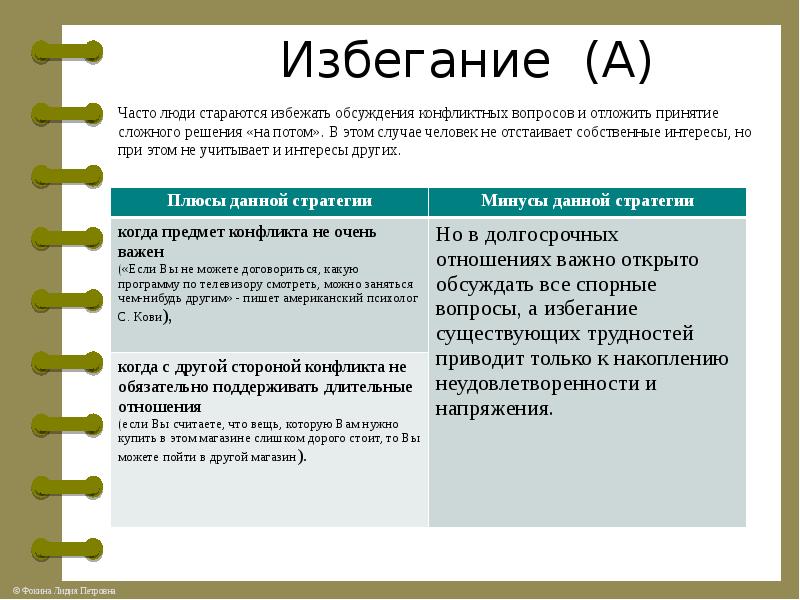 Составьте план текста люди в основном стараются избегать ситуаций