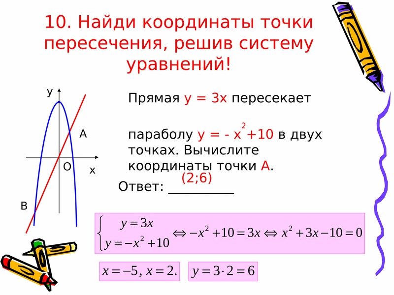 Найдите координаты пересечения прямой заданной уравнением. Найти координаты точки. Найдите координаты точки пересечения. Найти координаты точки пересечения прямых. Как вычислить координаты точки пересечения прямых.