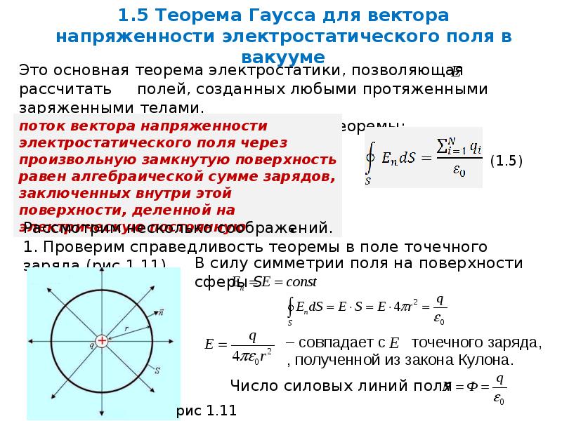 Электростатическое поле поле создаваемое