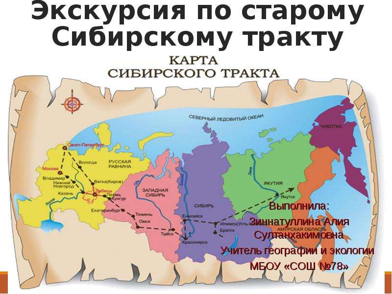 Презентация Экскурсия по старому Сибирскому тракту