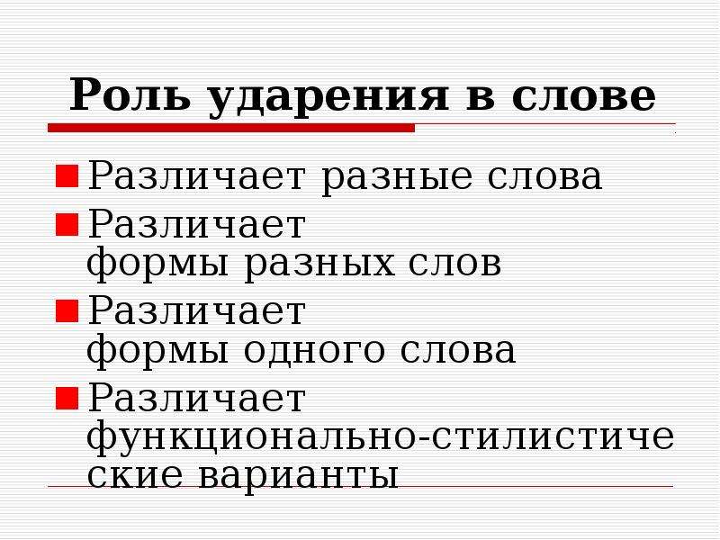 Особенности русского ударения презентация