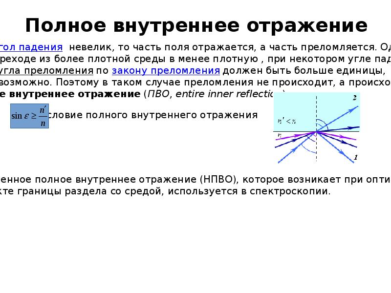 Прохождения света