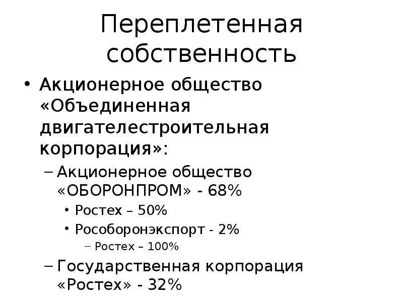 Акционерная собственность государства презентация