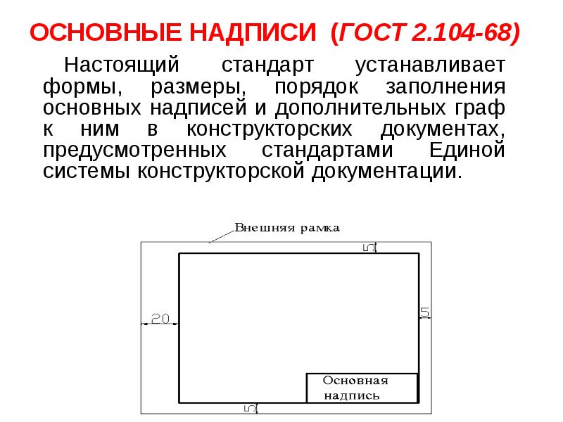 Единые требования по выполнению чертежей