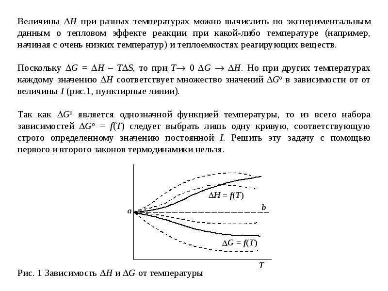 Эффект при котором. Тепловой эффект реакции при разных температурах. Химическое равновесие в газах. Зависимость теплового эффекта реакции от температуры.