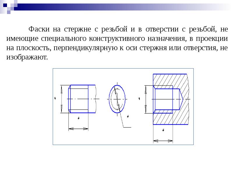 Инженерная графика резьбы презентация