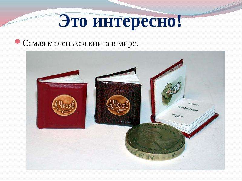 Картинка самая маленькая книга в мире