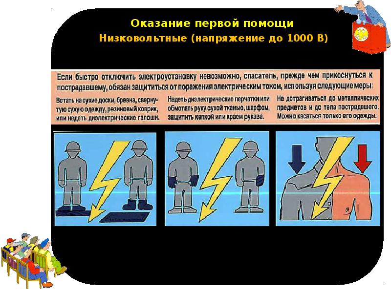 Поражение током первая помощь. Оказание первой помощи при ударе электрическим током.