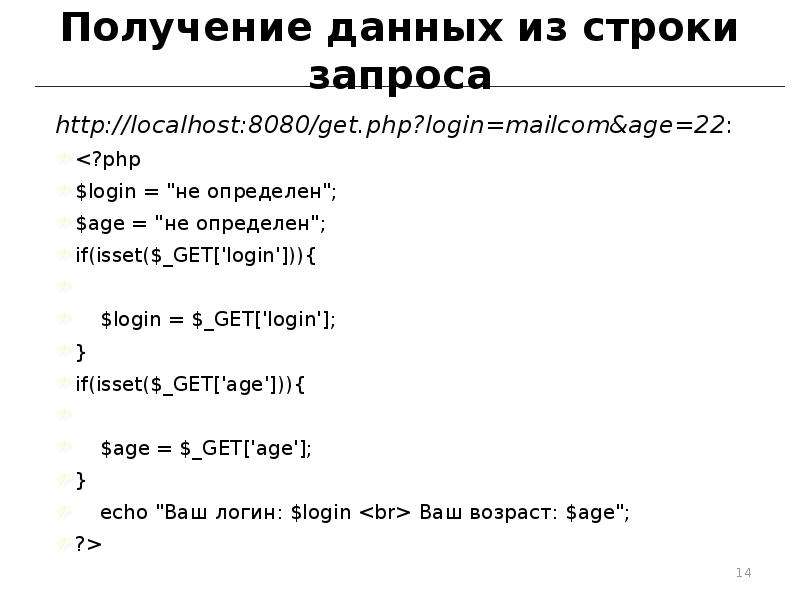 Строка запроса. Язык программирования php презентация. Get строка запроса. Препроцессор гипертекста php пример запроса.