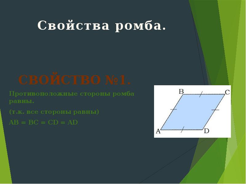 Все стороны ромба равны