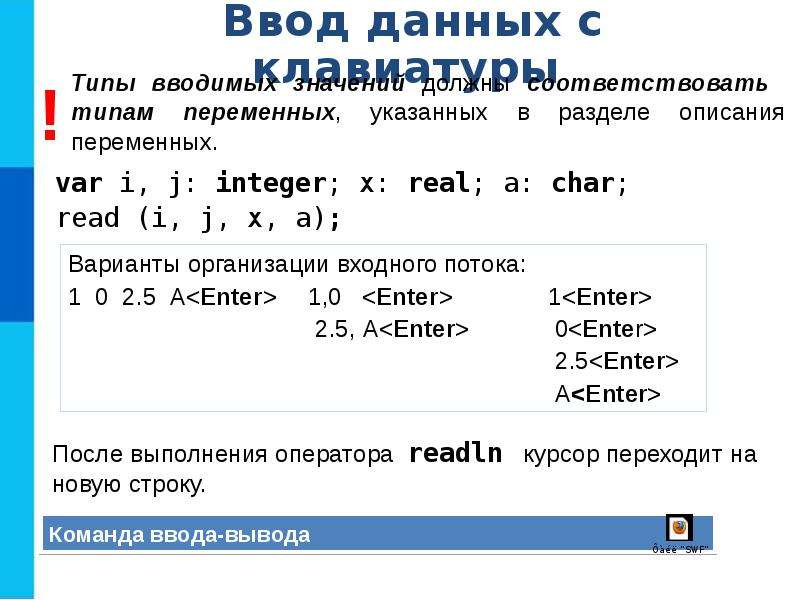 Организация ввода и вывода данных с использованием файлов презентация