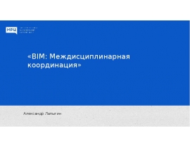 BIM: Междисциплинарная координация