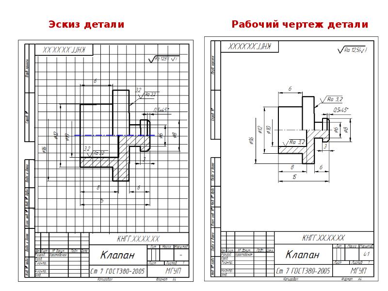 Виды чертежей по ескд проекции