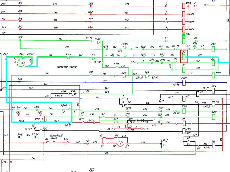 Схема пуска дизеля 2тэ116
