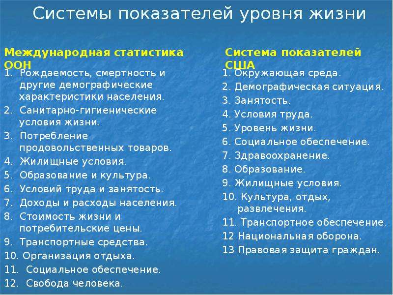 9 уровней жизни