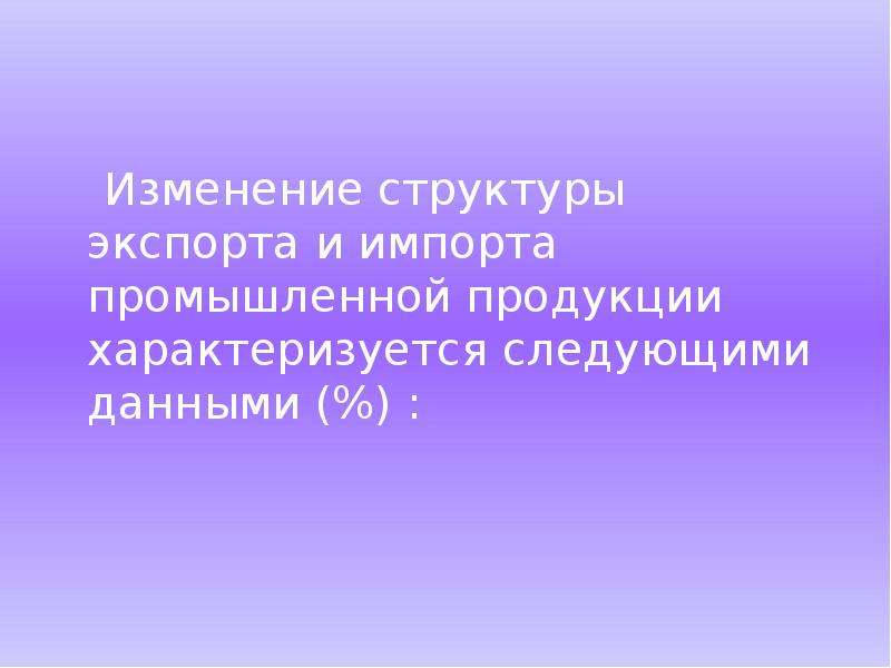 Структура перестройки экономики. Структурные изменения в экономике России. Несбалансированные структурные перестройки.