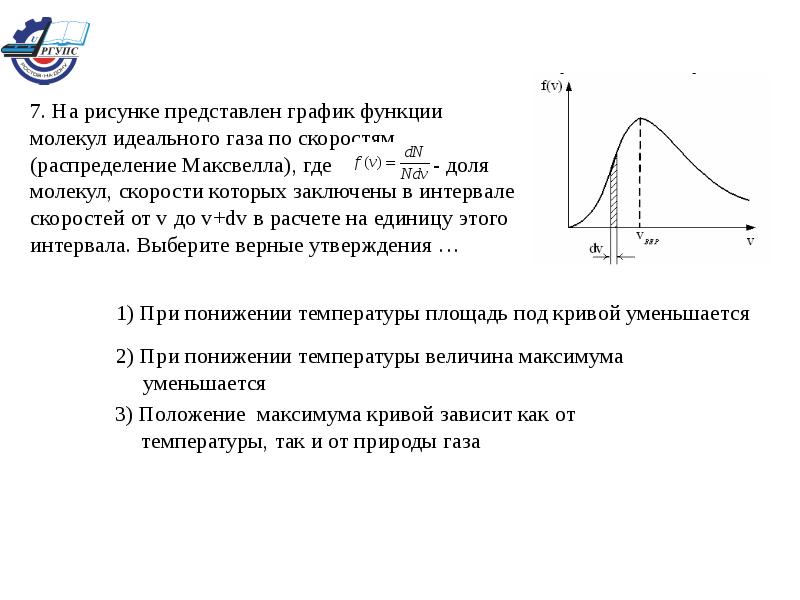 Распределение максвелла представлено на рисунке. Нарисуйте график распределения молекул идеального газа по скоростям.. На рисунке представлен график распределения молекул идеального газа. Изображение на графике функции распределения молекул по скоростям.. График распределения молекул идеального газа по скоростям.