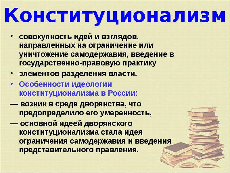 Элементы конституционализма схема