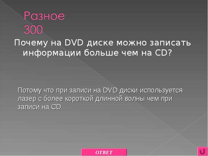 Записать презентацию на диск можно какой