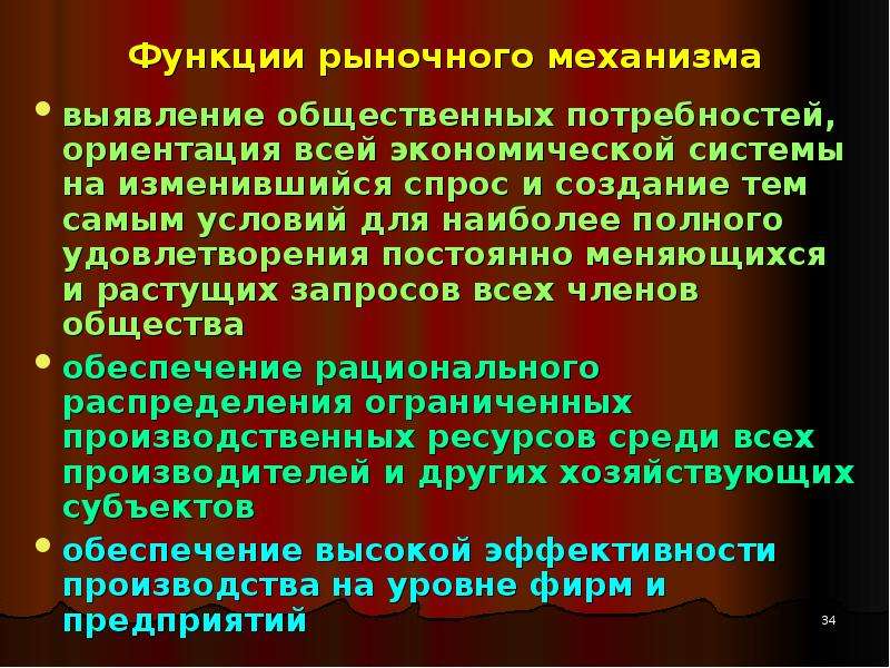 Рынок и рыночный механизм. Функции рыночного механизма. Основные механизмы рынка.