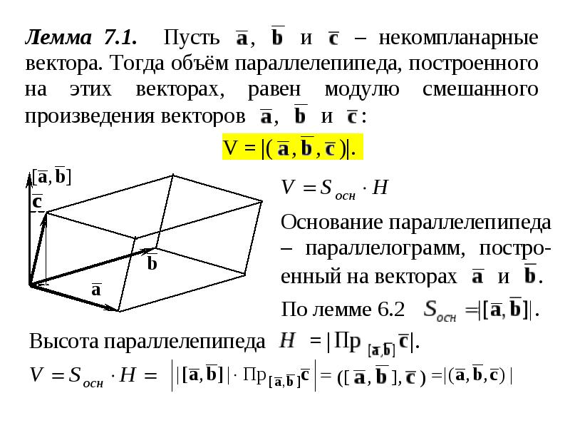 Приведите примеры компланарных и некомпланарных векторов используя изображение параллелепипеда