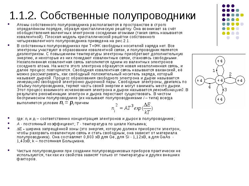 Стали связь. Процесс образования свободных электронов в полупроводнике. Электроны в полупроводниках. Свободные электроны и дырки в полупроводниках. Собственный полупроводник.