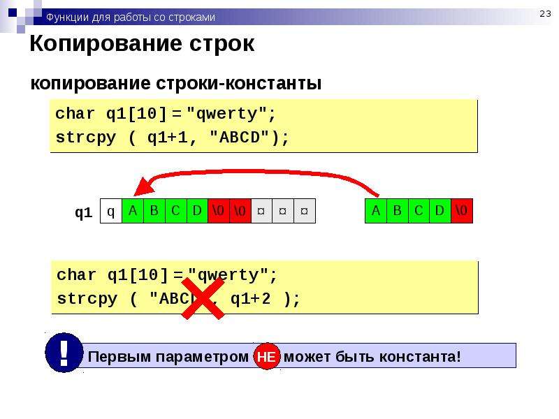 Презентация строки