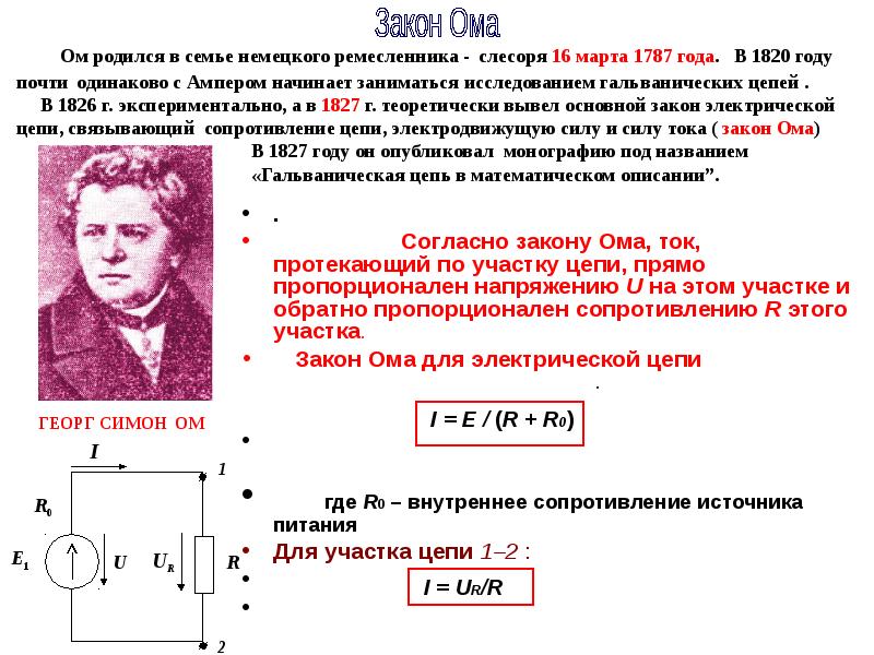 Закон ома картинка смешная