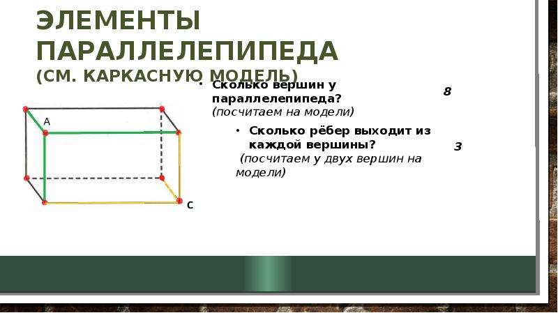 Закончите рисунок так чтобы получился прямоугольный параллелепипед