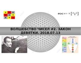 Волшебство чисел. Закон девятки