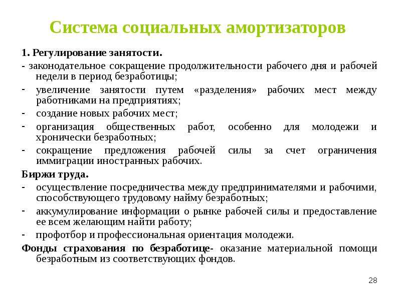 Занятость и безработица презентация