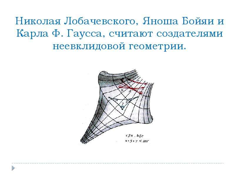 Индивидуальный проект геометрия лобачевского