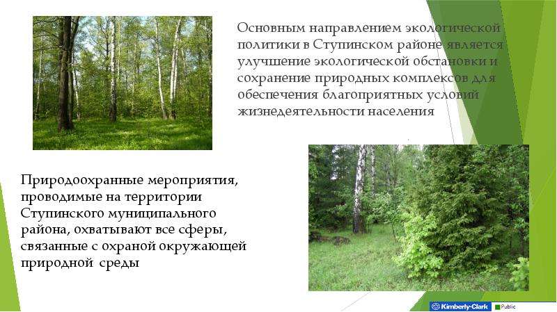 Основным направлением экологической политики в Ступинском районе является улучшение экологической об
