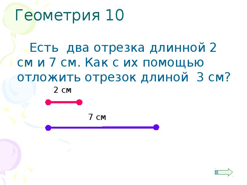 Длина отрезка на плоскости