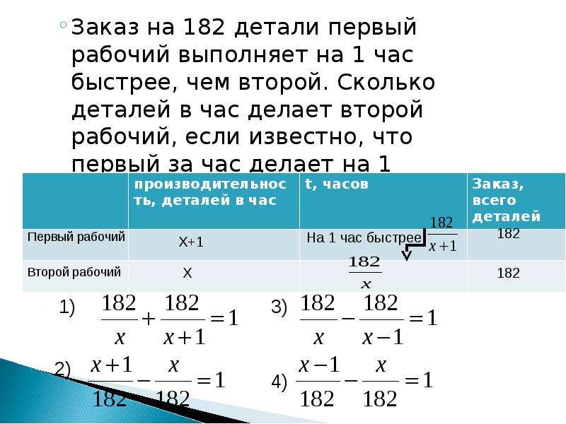 Сколько деталей должен