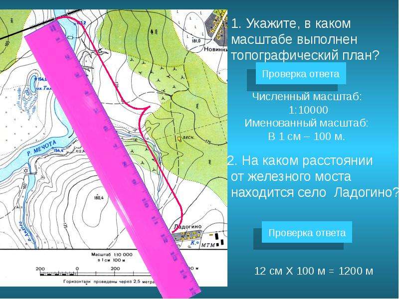 Что называется планом местности