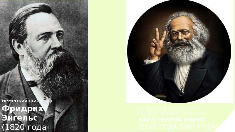 Немецкий философ и общественный деятель Карл Генрих Маркс (1818 года-1883 года)