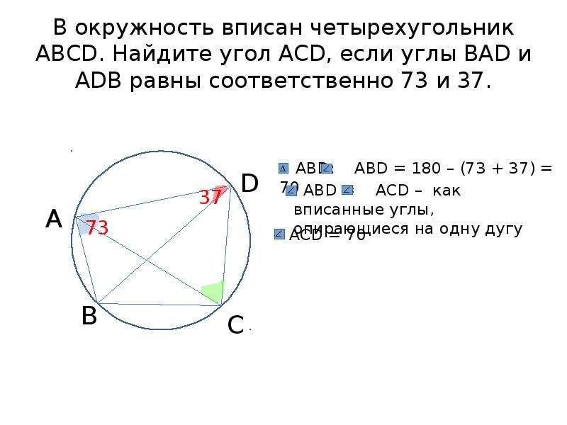 Четырехугольник abcd со сторонами bc. Четырёхугольник ABCD вписан в окружность. Вписанный четырехугольник. Углы вписанного четырехугольника. Четырехугольник вписанный в окружность.