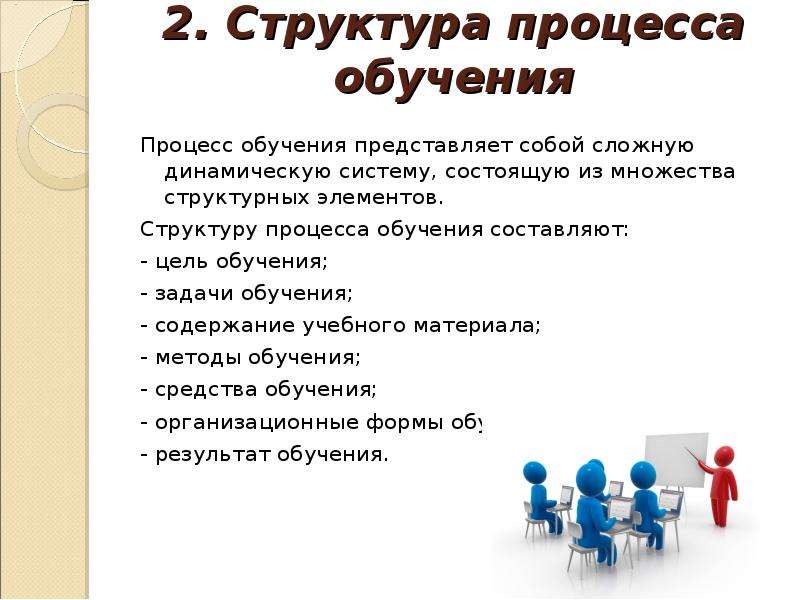 Что представляет собой учиться. Отметьте структурные компоненты процесса обучения:. Метод обучения представляет собой.